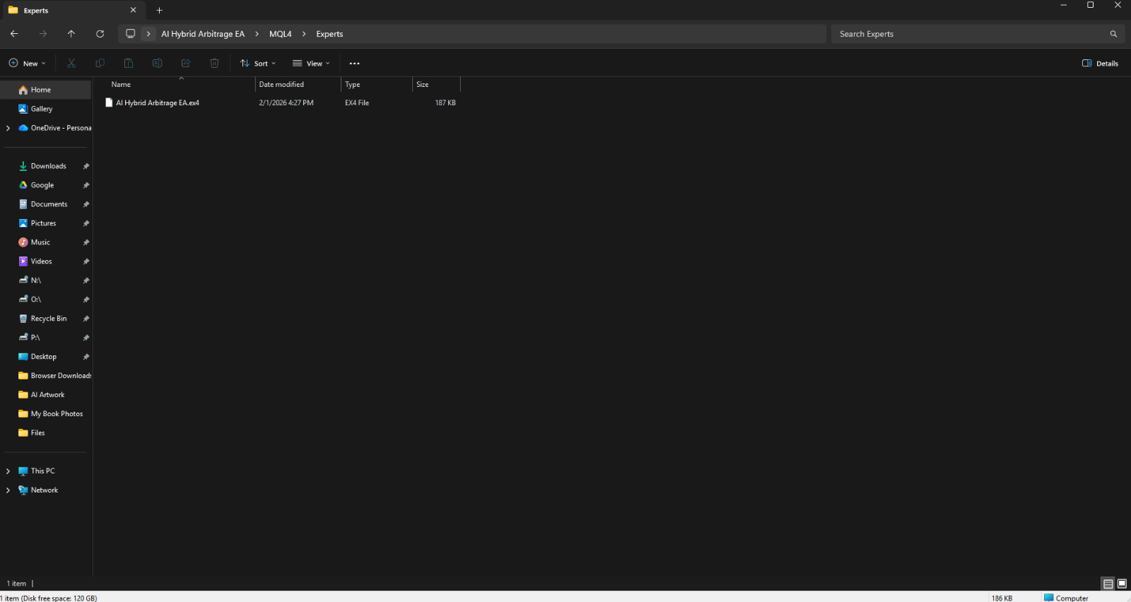 AI Hybrid Arbitrage EA – MT4