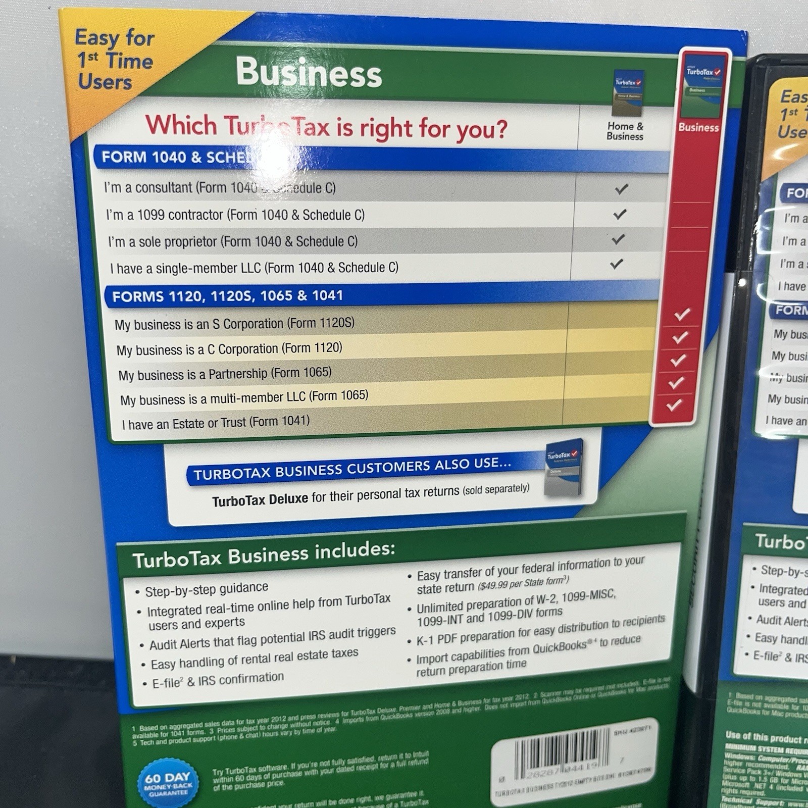 TURBOTAX 2013 BUSINESS PARTNERSHIPS, CORPORATIONS & LLCs For Windows
