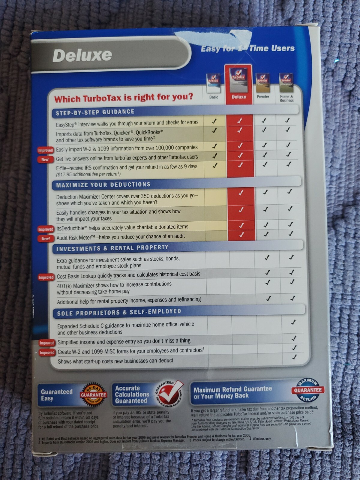 2007 TurboTax Deluxe Federal + State 2007 for PC, Mac