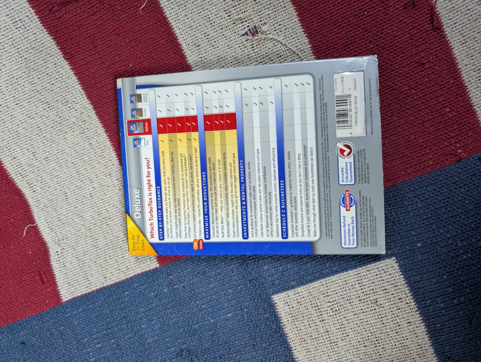 Turbo Tax Deluxe 2010 Federal Returns plus Federal E-File – PC/Mac