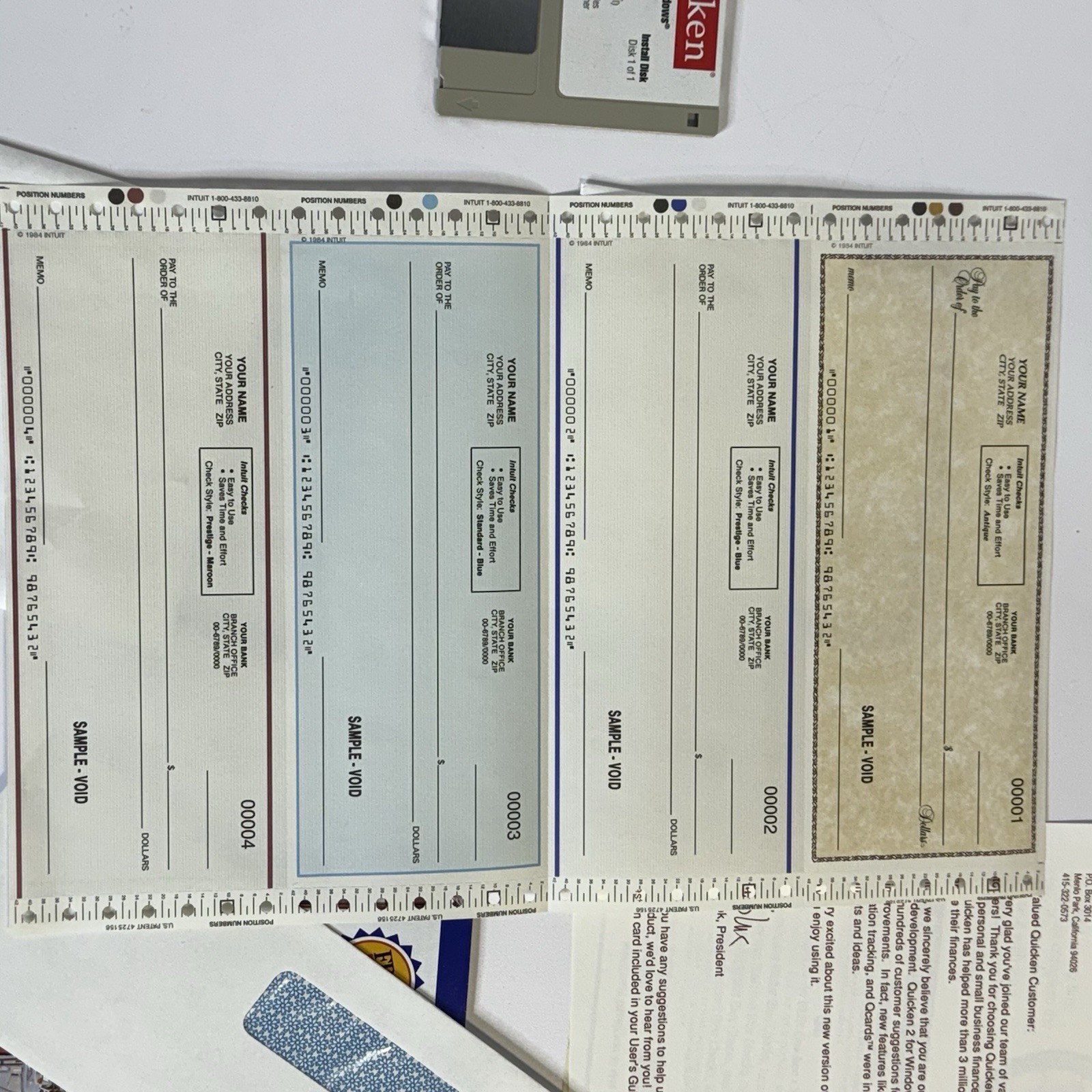 Intuit Quicken 2.0 Windows IBM Personal Finance Software W/ Disks Vintage 1992
