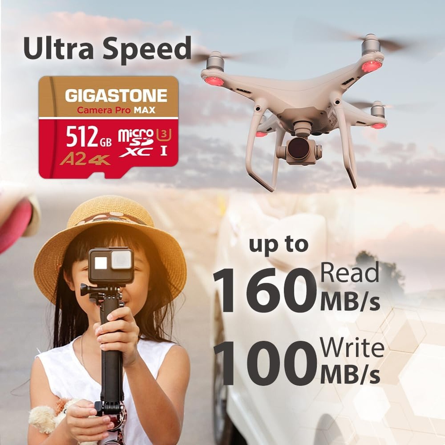 [5-Yrs Free Data Recovery] GIGASTONE 512GB Micro SD Card with USB 3.2 Type C …