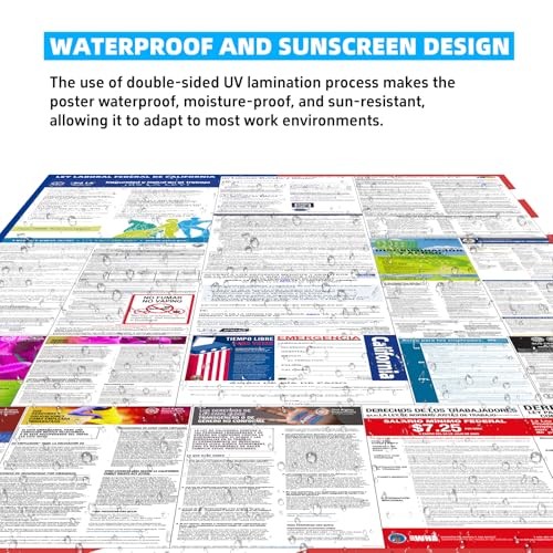 2026 California State and Federal Labor Laws Poster – English Version – OSHA