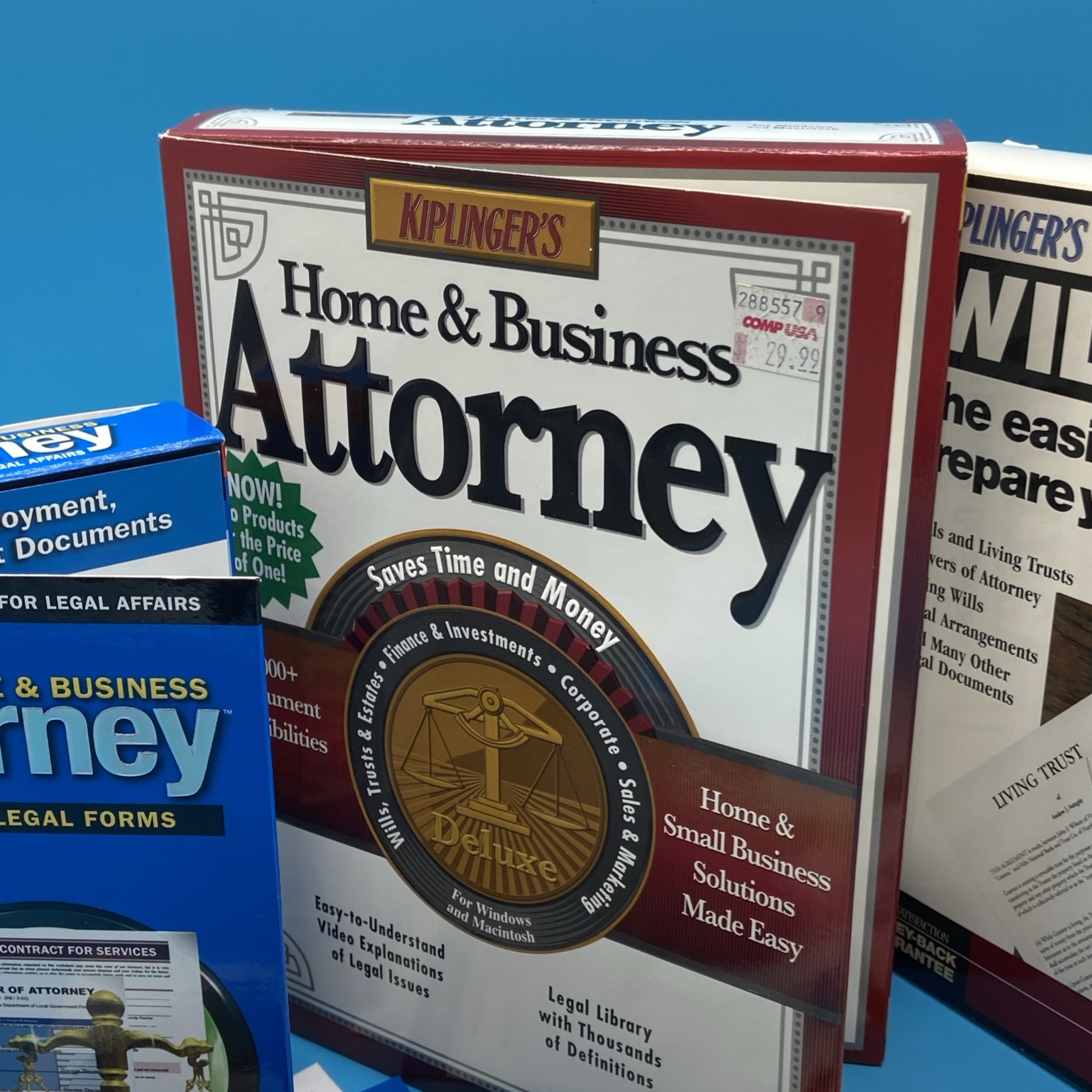 NEW/SEALED Kiplinger’s Home & Business Attorney & WillPower + MyAttorney PC Lot