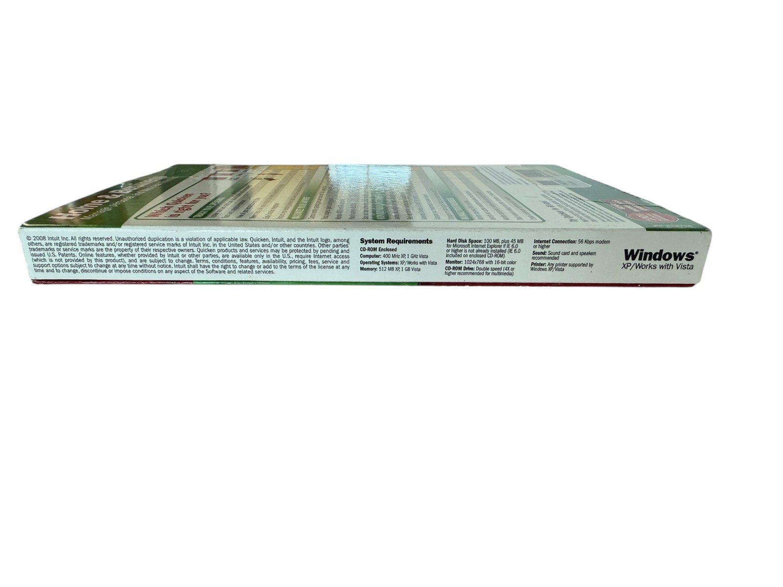 Intuit Quicken Home & Business 2009 For Windows XP/VISTA