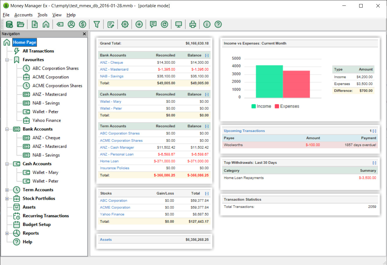 Money Manager EX Personal Finance Software for Mac – Budgets Reports Import QIF