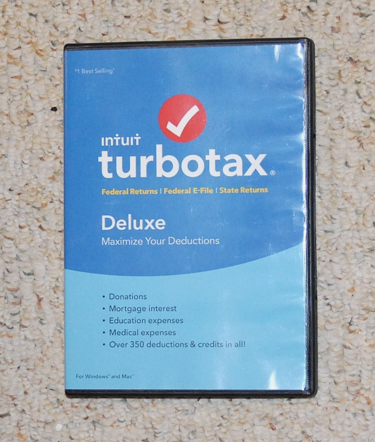 Intuit TurboTax Deluxe 2017, Windows and Mac