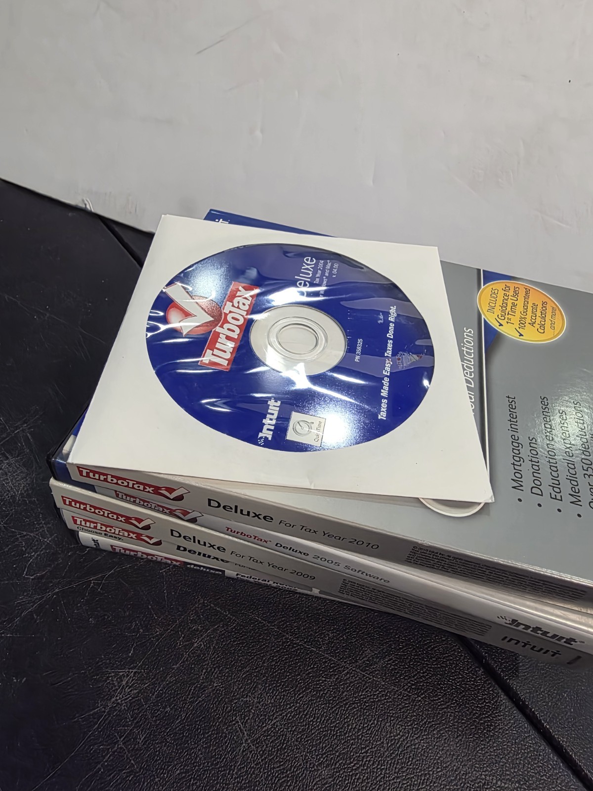Lot of 5 Intuit TurboTax Software Mac & Windows 2002, 09, 08, 05, 10