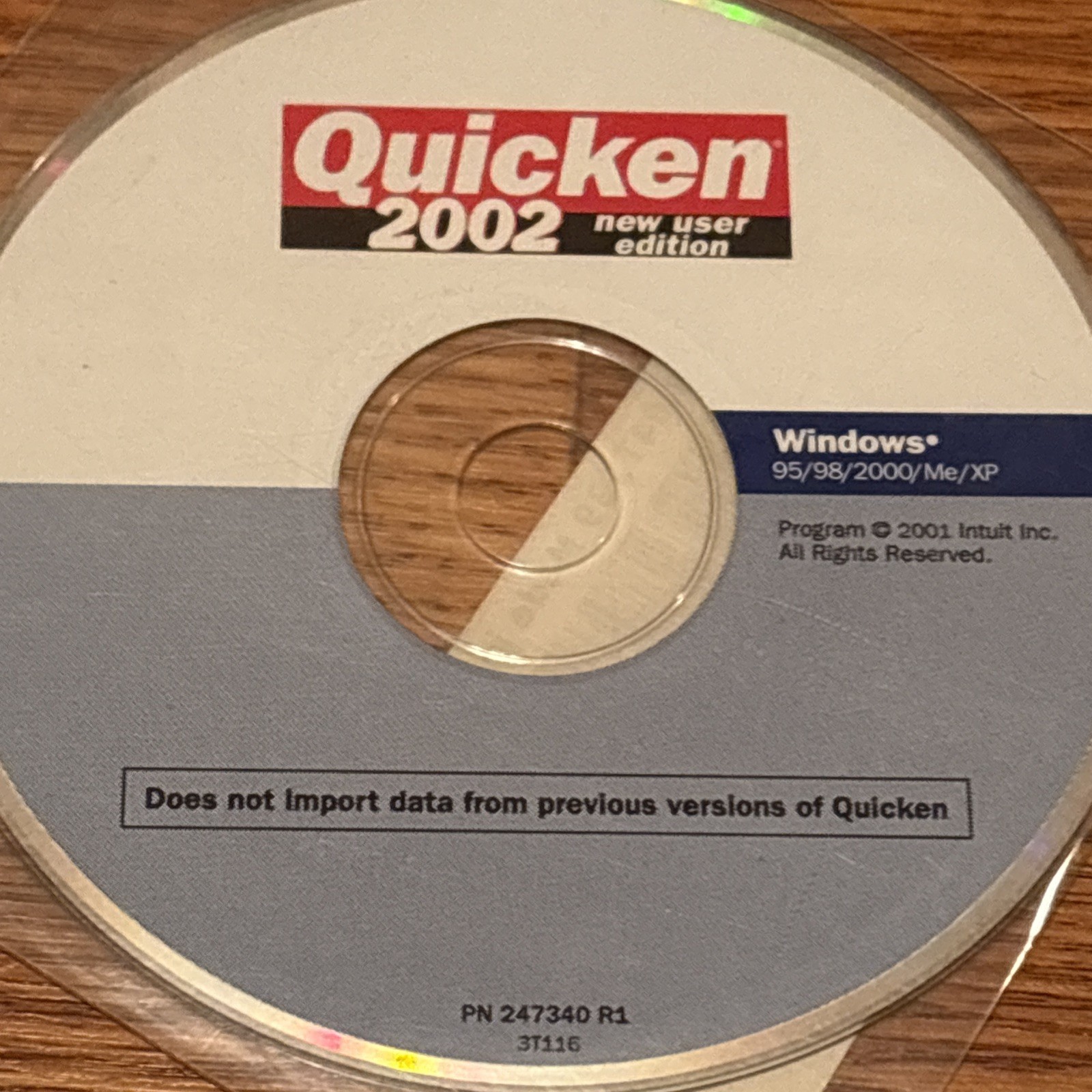 Quicken 2002 New User Sealed Edition Software CD New In Plastic Sleeve.