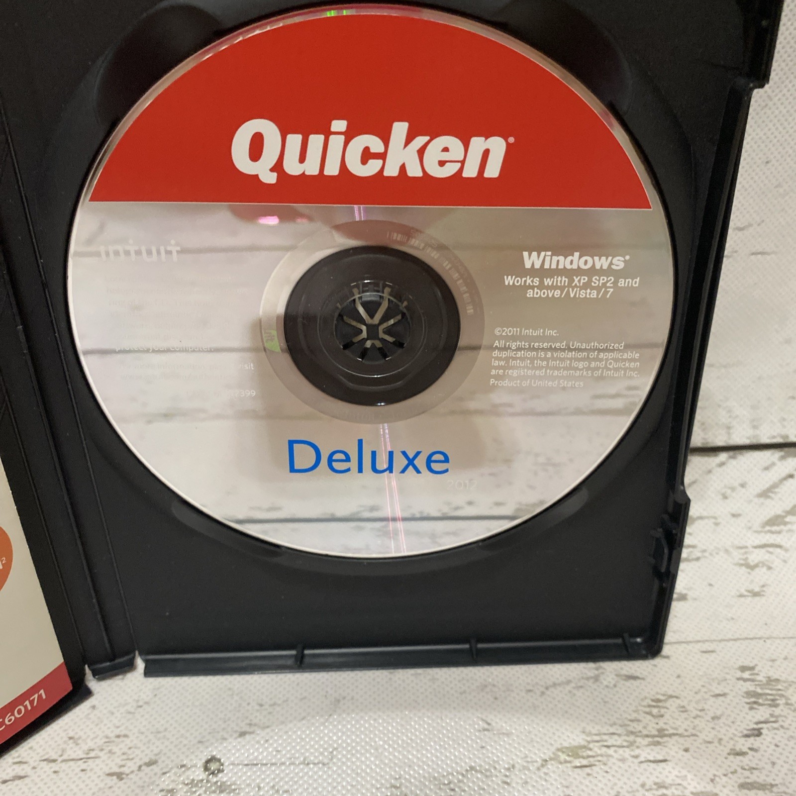 Intuit Quicken Deluxe 2012 Personal Finance Windows PC Windows XP / Vista / 7