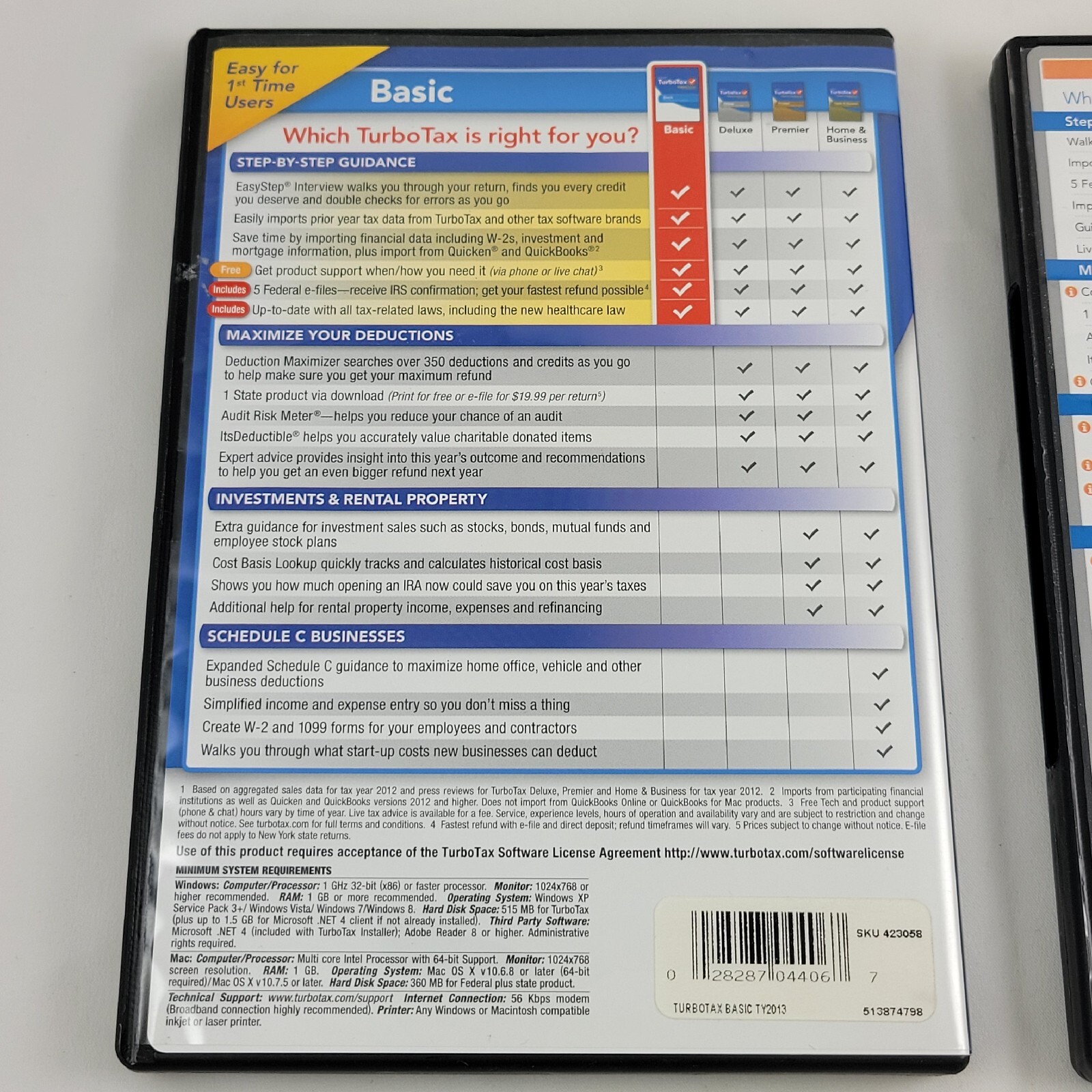 2013 & 2014 TurboTax Basic