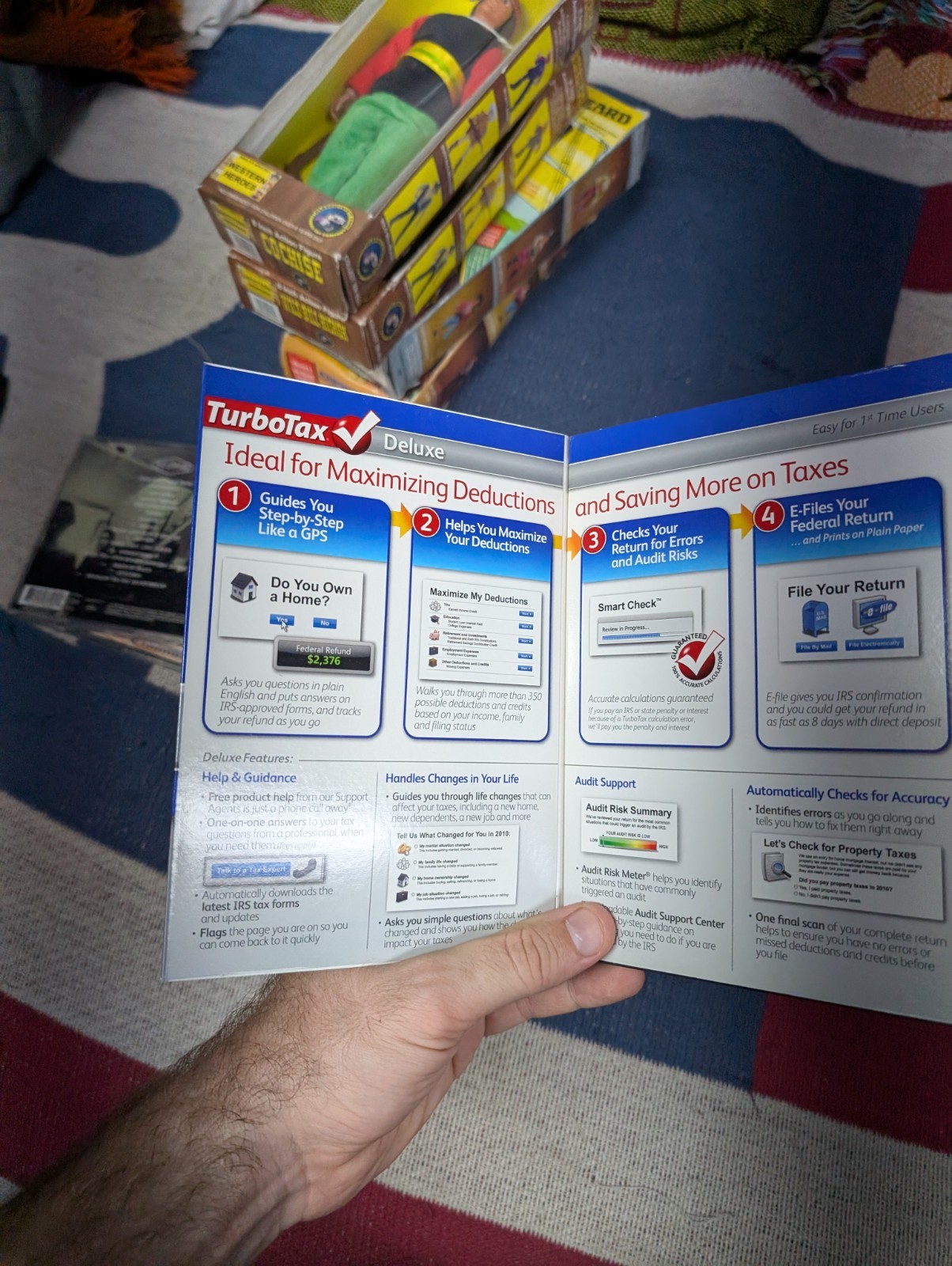 Turbo Tax Deluxe 2010 Federal Returns plus Federal E-File – PC/Mac