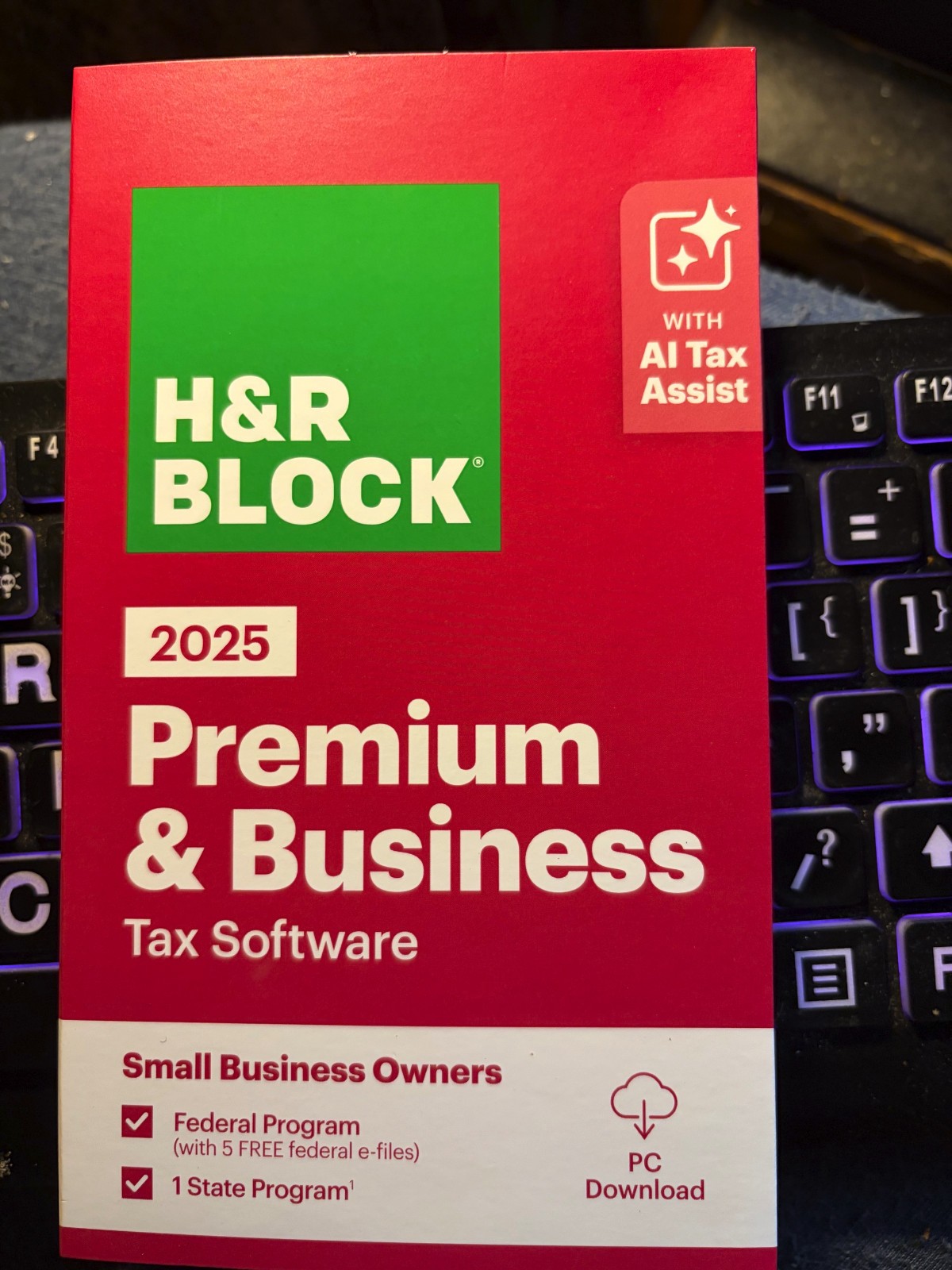 New 2025 H&R Block Tax Software Premium & Business Edition for Win/PC SEALED
