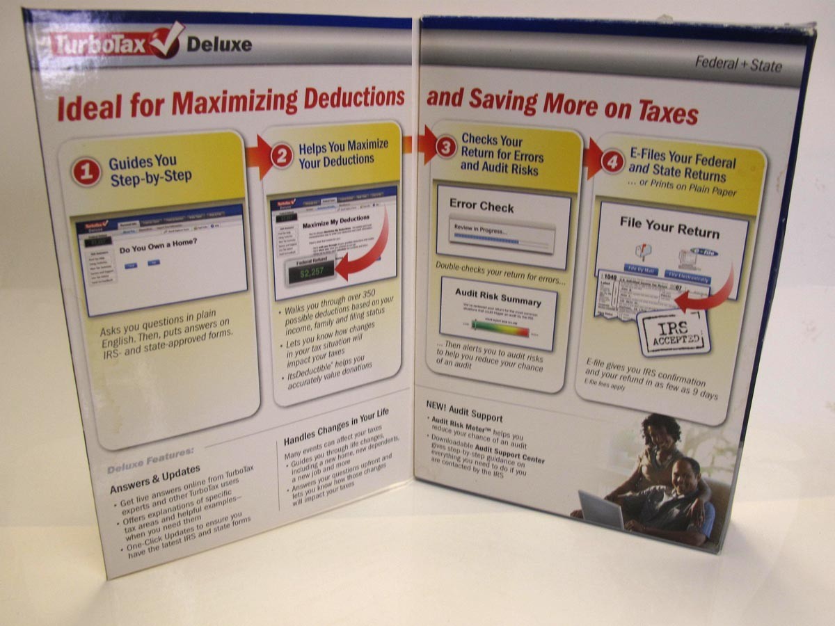 Turbotax 2007 Deluxe with state. Turbo tax. Pre-Owned