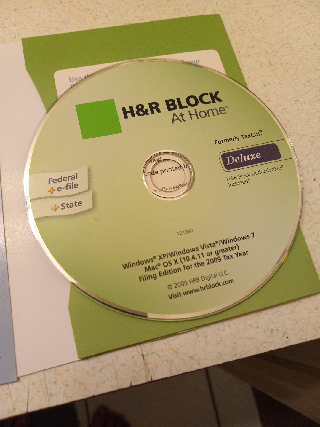 H&R Block at Home 2009 Deluxe Investors/Homeowners for Windows & MAC