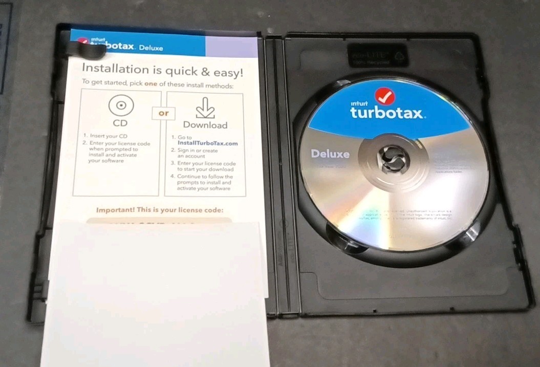 TurboTax Deluxe 2020 – Physical Disc STATE NOT INCLUDED