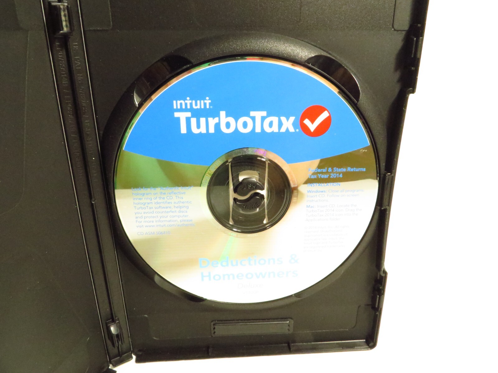 Intuit TurboTax Deluxe Federal State 2014 PC/Mac Software, FREE 2-3 Day Ship!!!