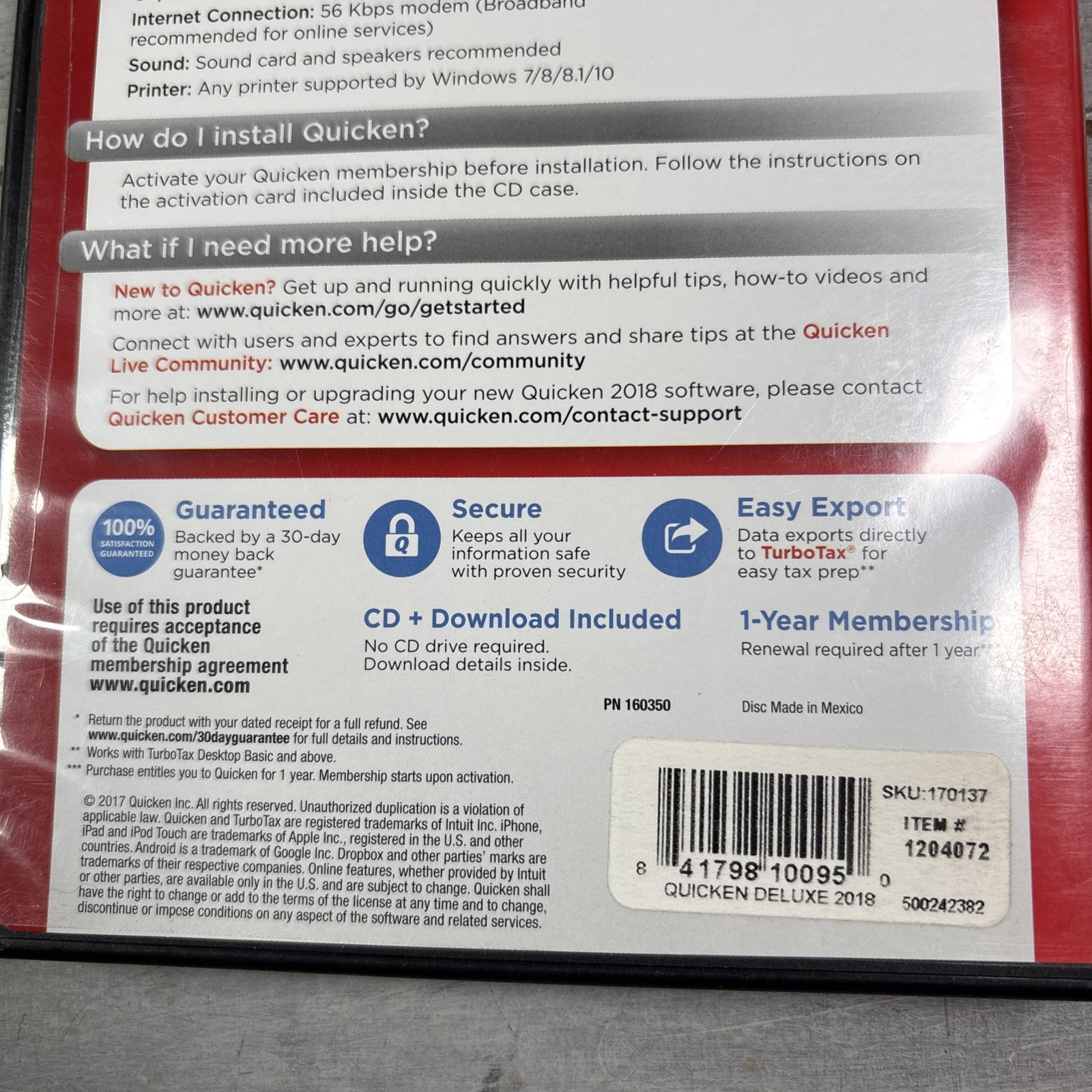 Intuit Quicken 2018 Deluxe For Windows & Mac w/ Code New – Fast Free Shipping