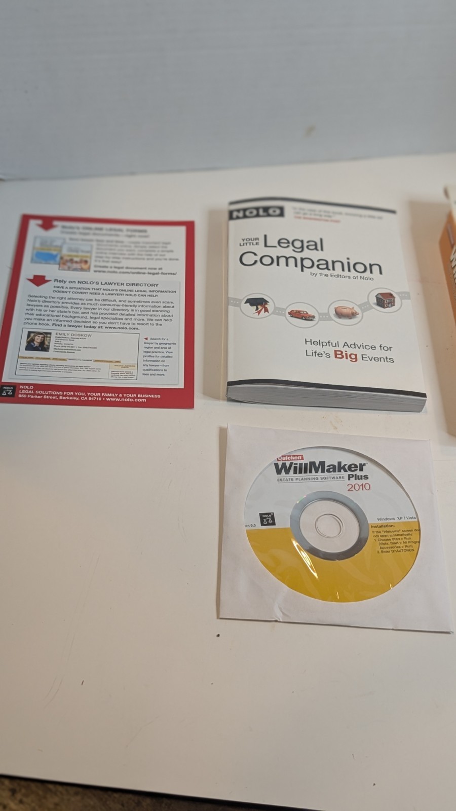 Quicken WillMaker Plus 2010 Estate Planning Software Legal Will CD-ROM Nolo