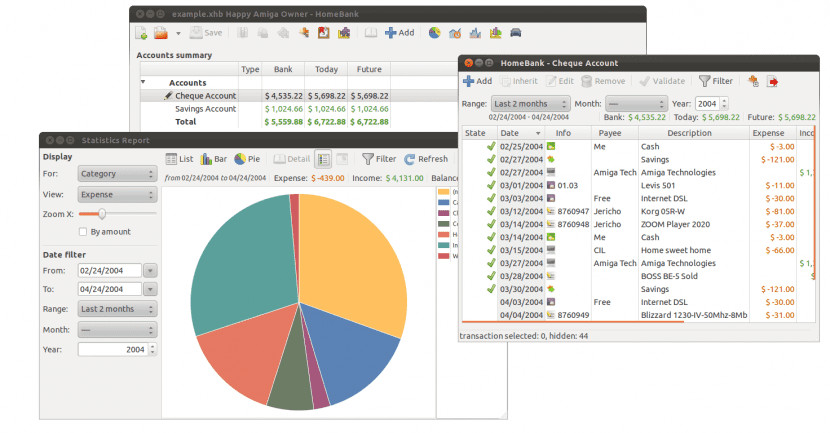 HomeBank Personal Finance software for Accounting, Budgeting, Expense Tracking +