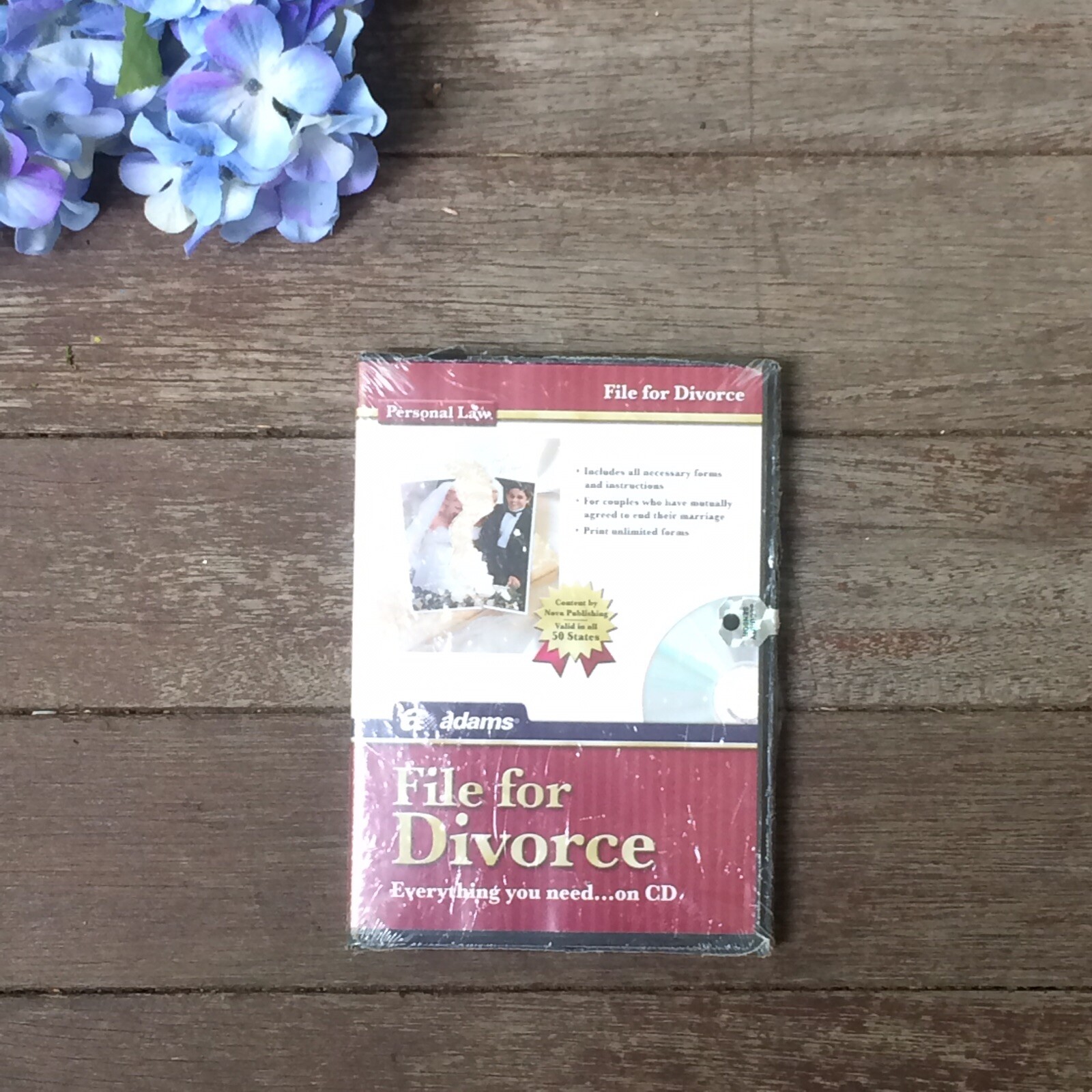 Brand New Sealed Adams File For Divorce Personal Law All 50 States on CD