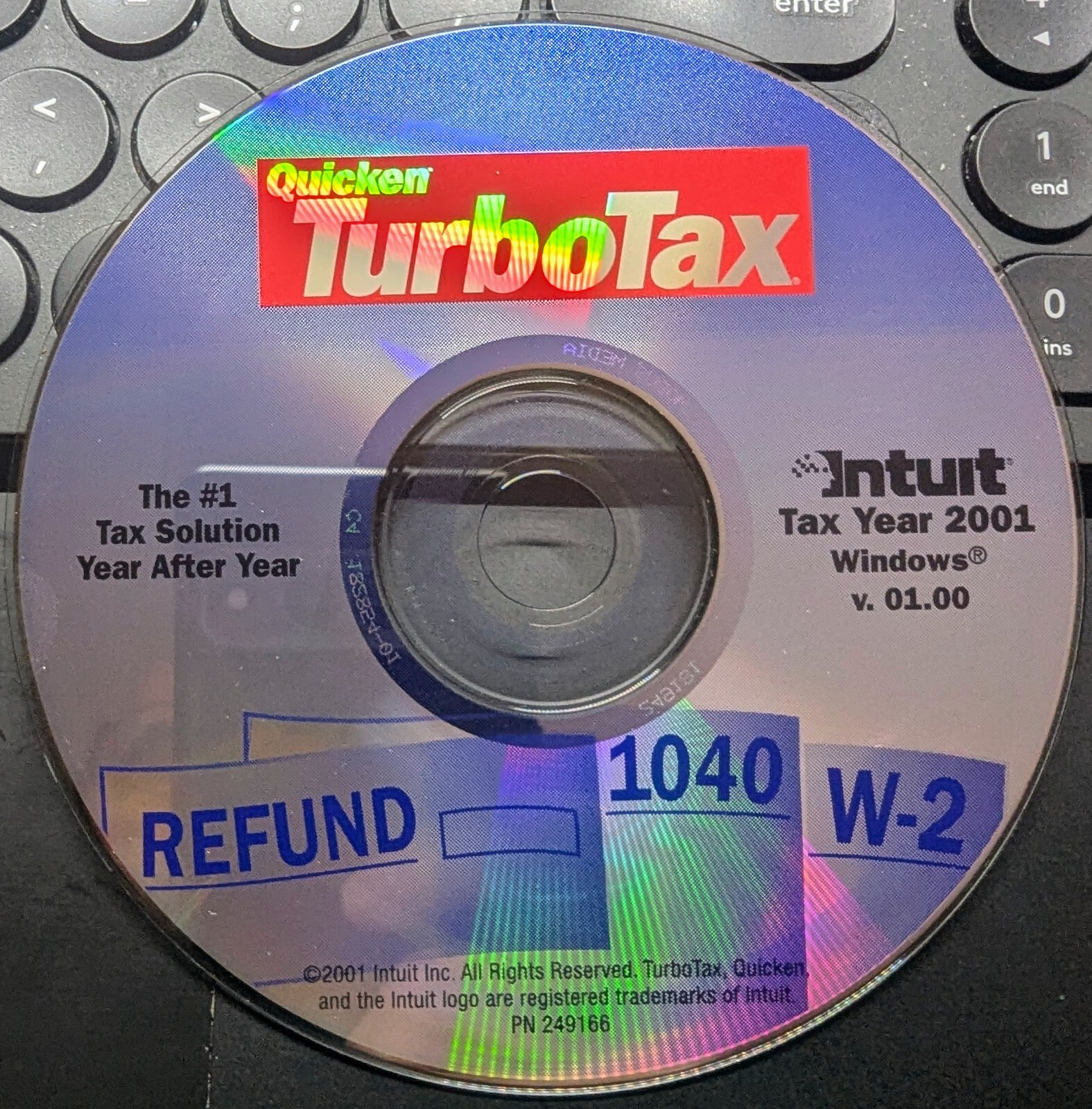 TurboTax Basic Federal 2001 Intuit Windows