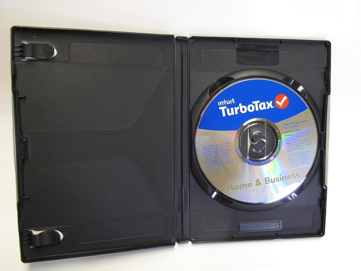 2013 Turbotax Home & Business Personal Federal & State Windows/Mac with CD Disc