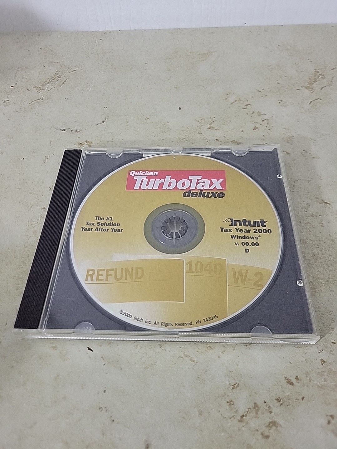 Quicken TurboTax Deluxe Tax Year 2000 for Windows Refund 1040 W-2