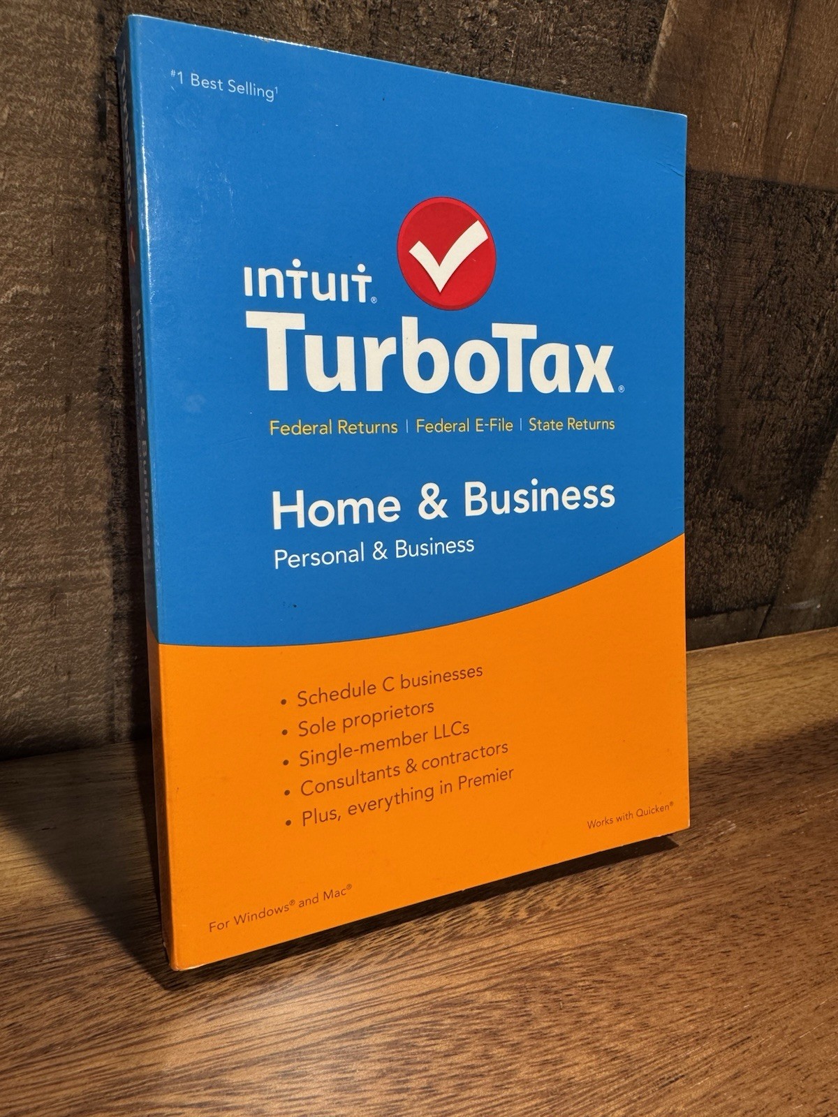 Intuit TurboTax 2015 Home & Business CD Federal State Wondows And Mac