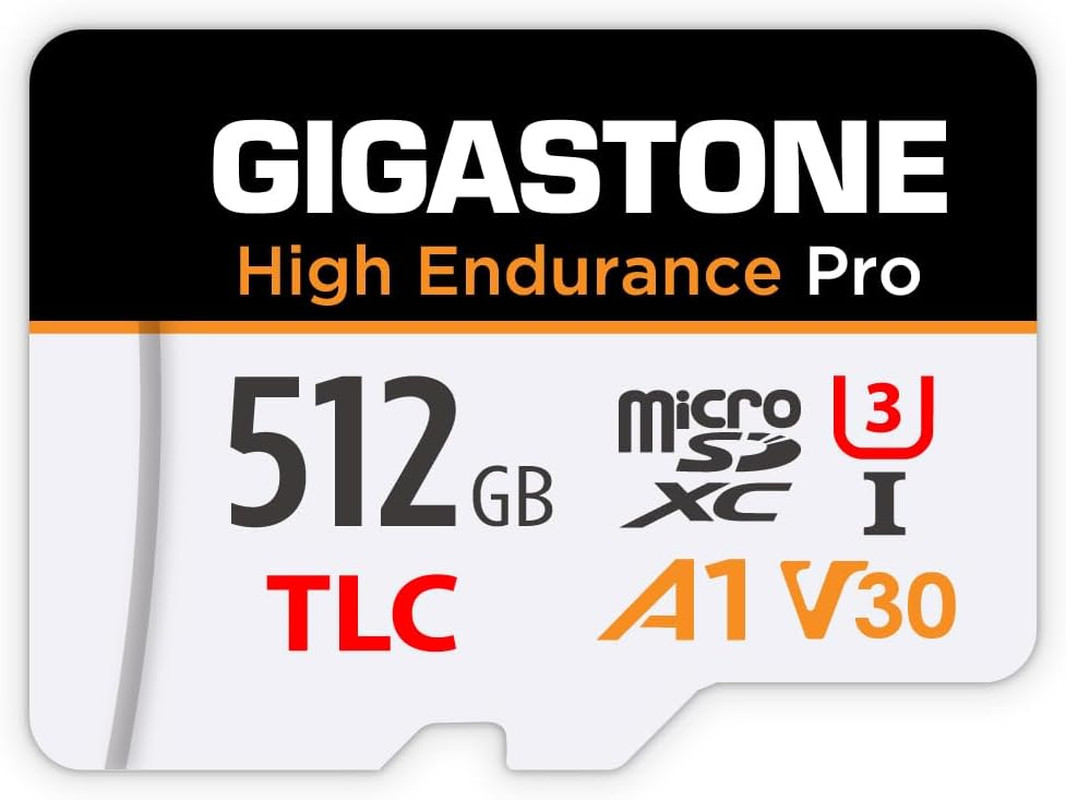 [5-Yrs Free Data Recovery] 512GB Micro SD Card, TLC High Endurance Pro, Speed u