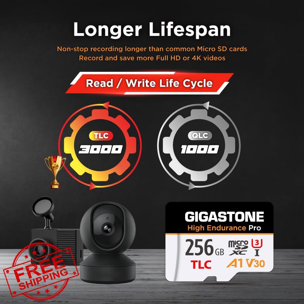Gigastone 256GB Micro SD Card High Endurance