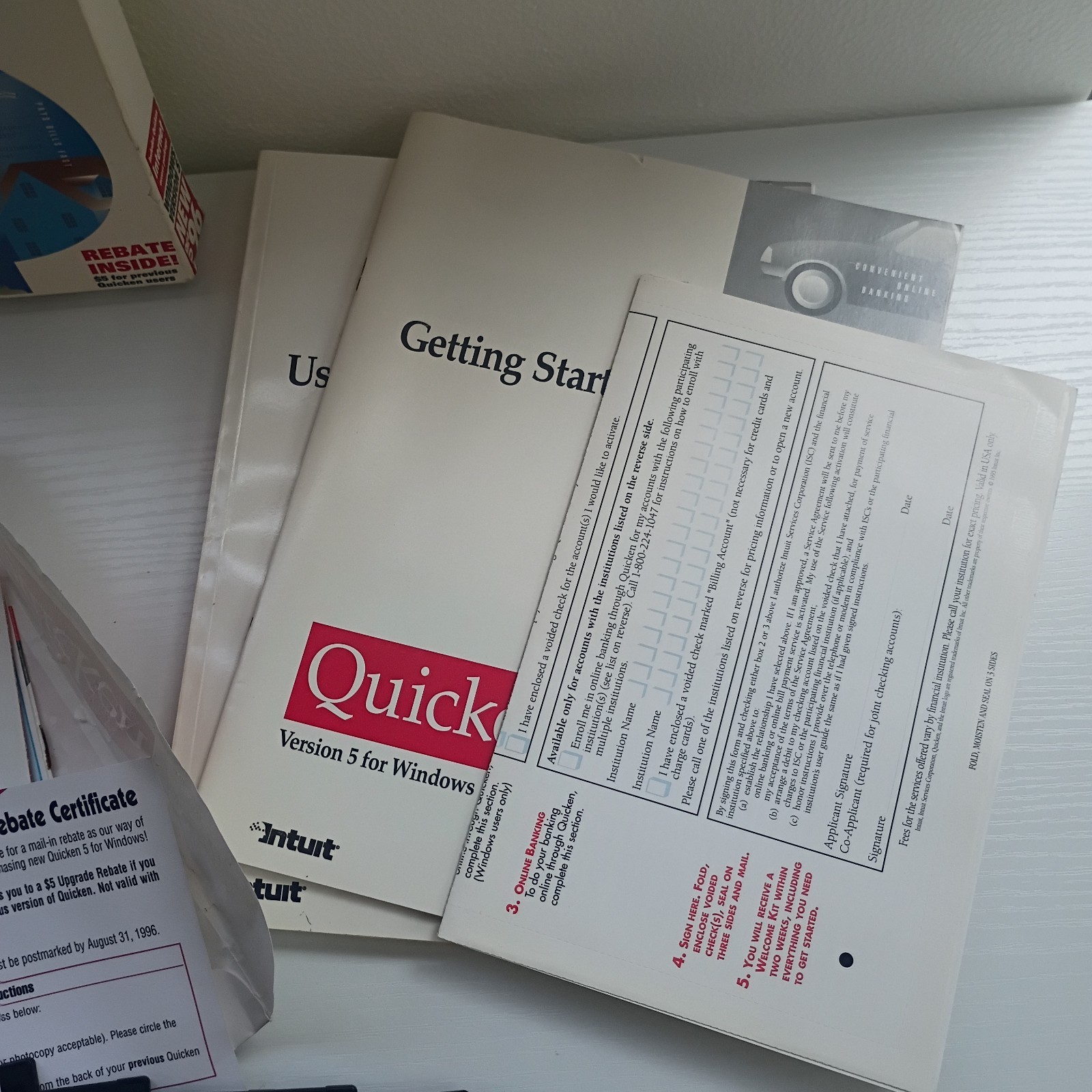 Quicken Financial Software Version 5 For Windows 95 & 3.1 Vtg Computer Disk