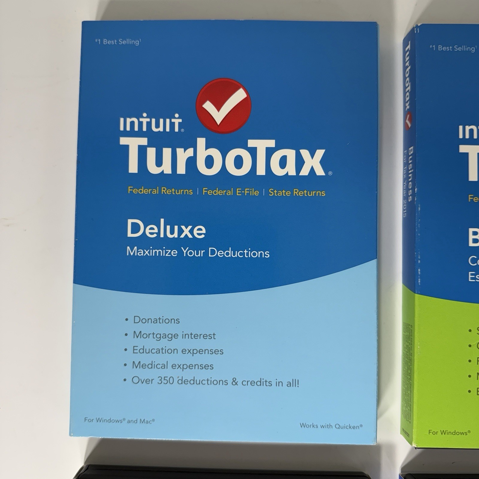 Intuit Turbo Tax Deluxe Business Federal Sate 2011, 2012, 2013, 2015, 2018 Lot 6