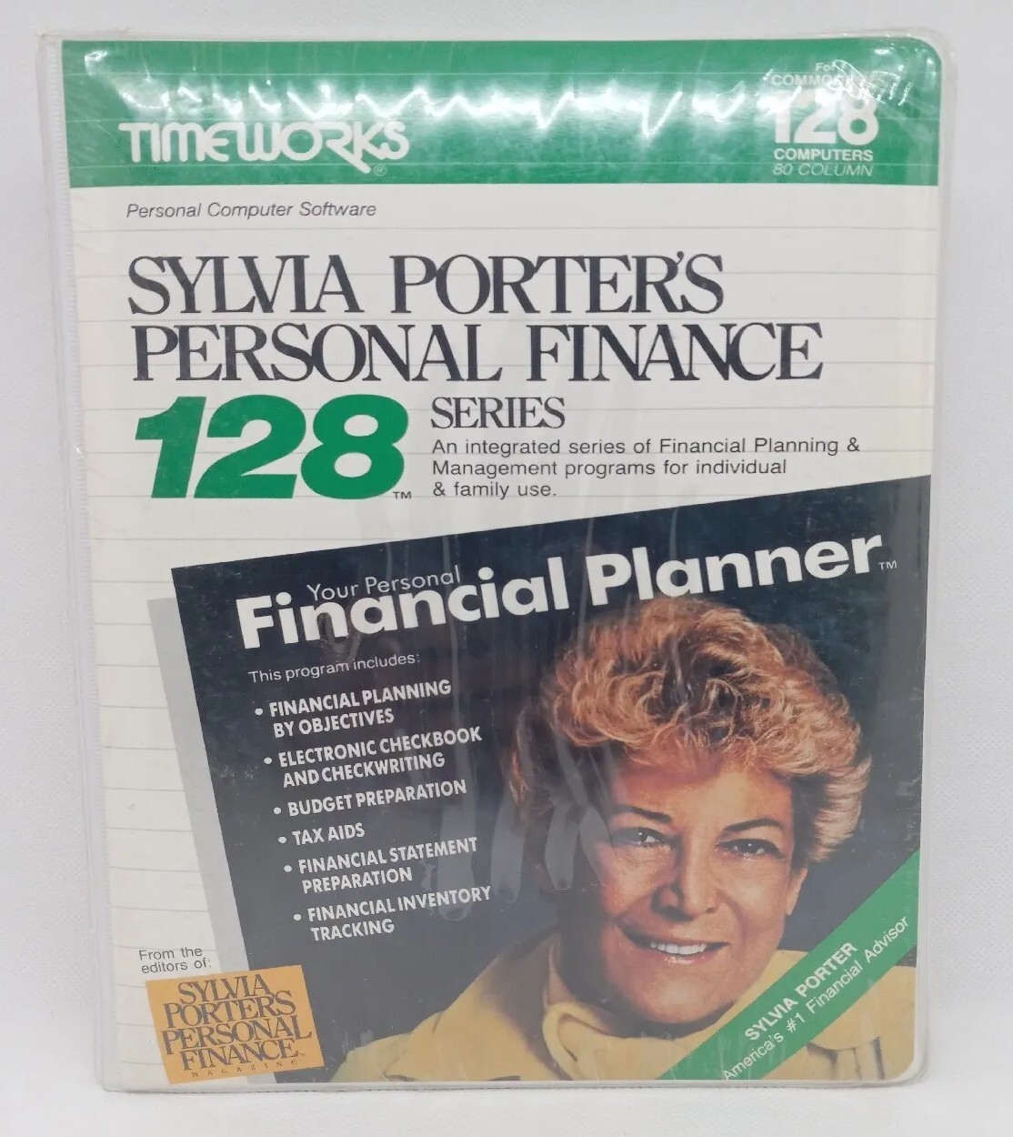 Commodore 128 Sylvia Porter’s Personal Finance Series Timeworks 1984 Brand New