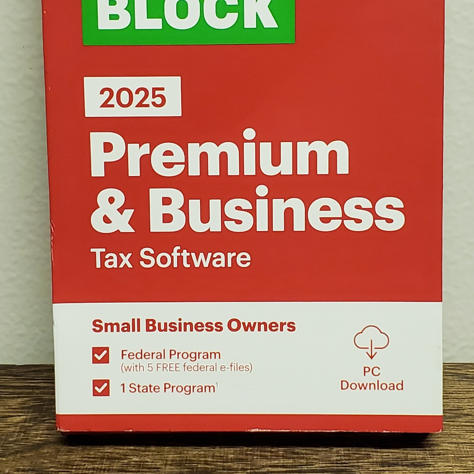 New 2025 H&R Block Tax Software Premium & Business Edition for Win/PC [Key Card]