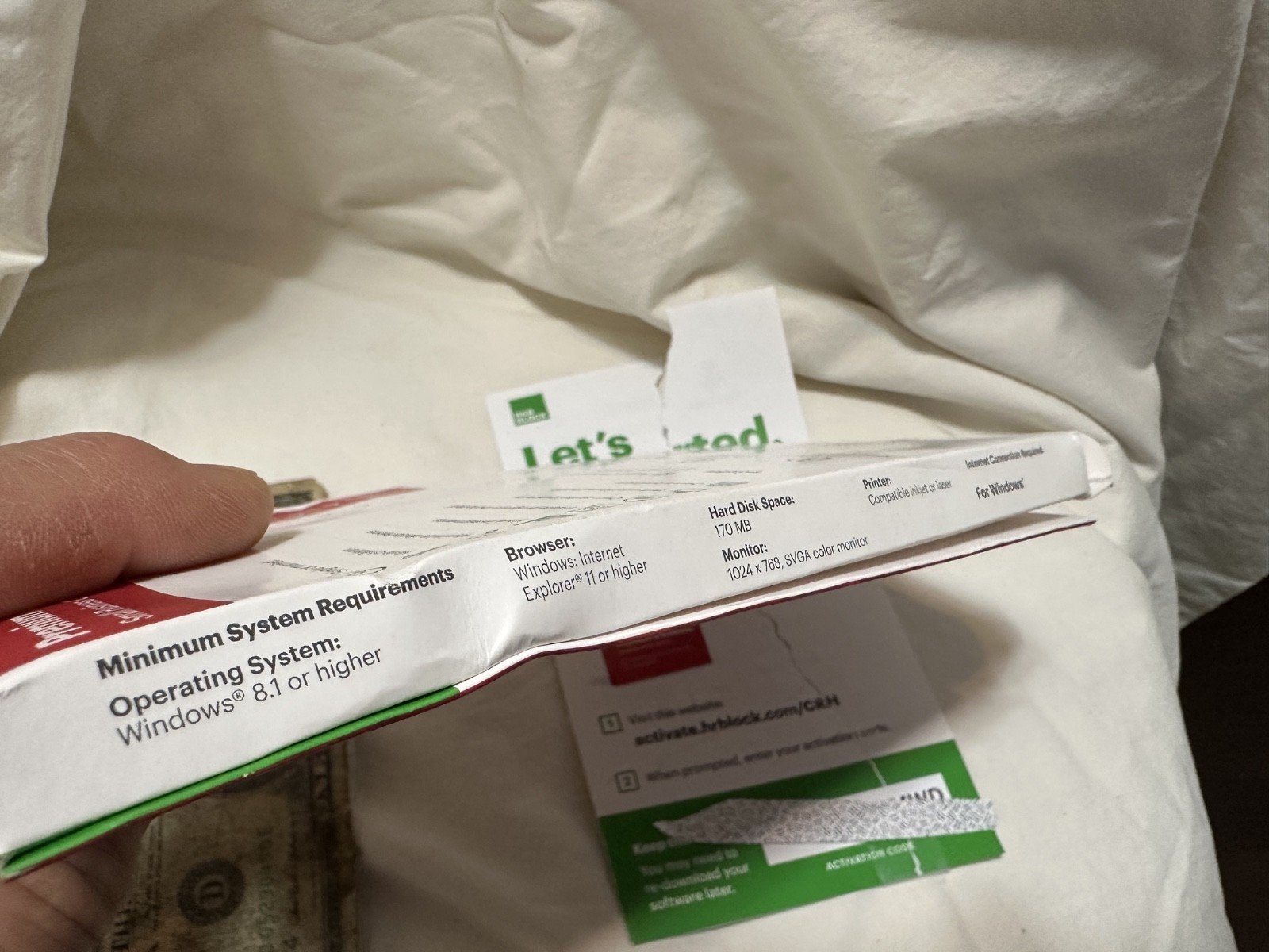 Open Box Key Card H&R Block Tax Software Premium Business 2021 PC Turbotax USA