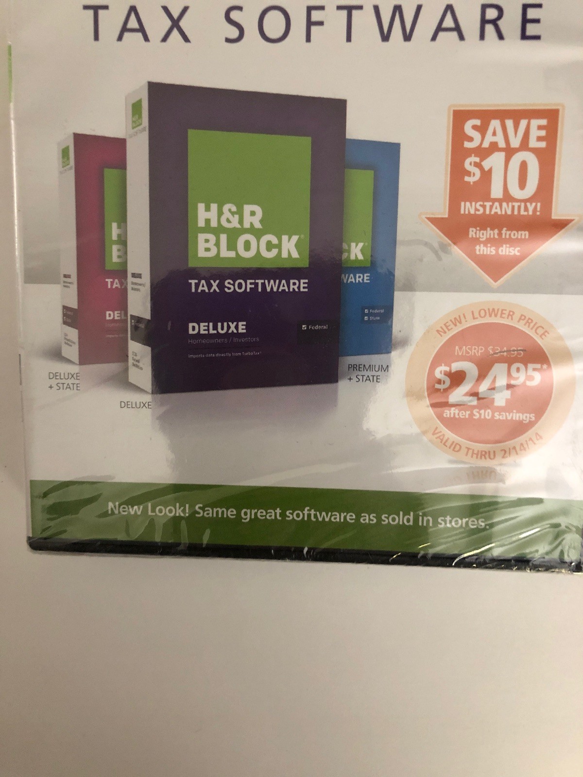 H & R Block One-Stop Shopping Tax Software 2013 Tax Year-RARE-SHIP N 24 HRS-NEW