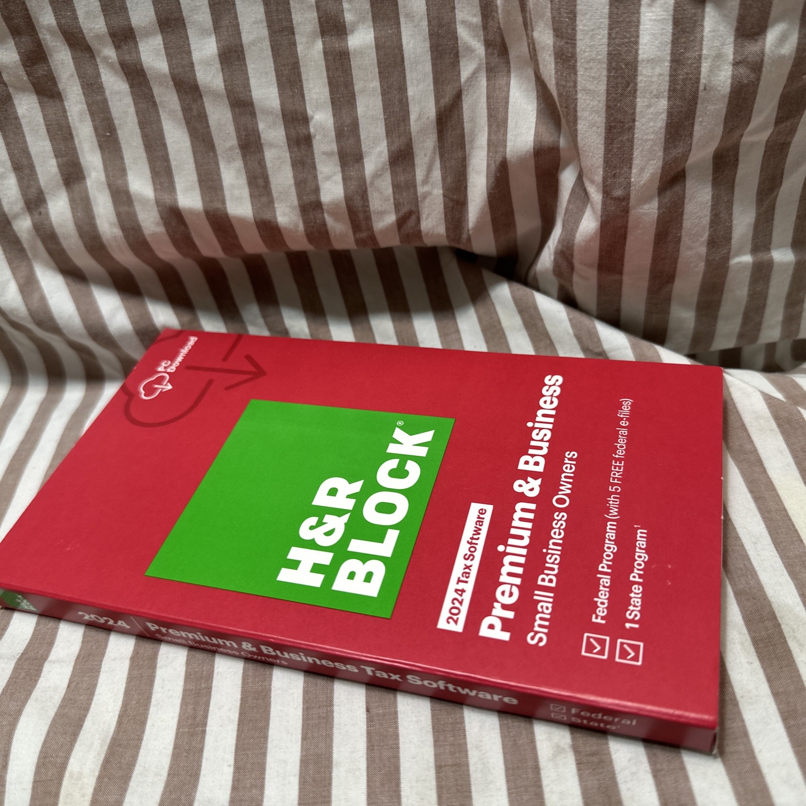 H&R Block Tax Software Premium & Business 2024 [Boxed Key Card] turbotax USA