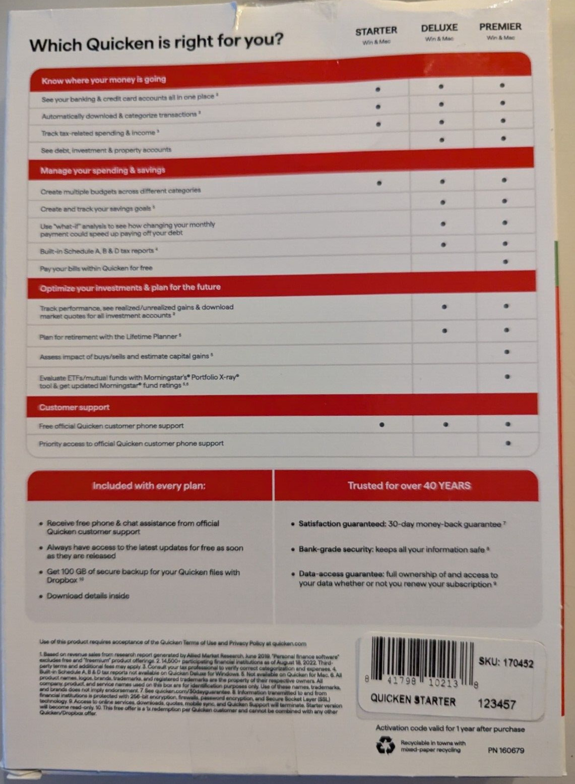 Quicken Classic Starter 1-Year Subscription – Mac OS, Windows, Android, Apple