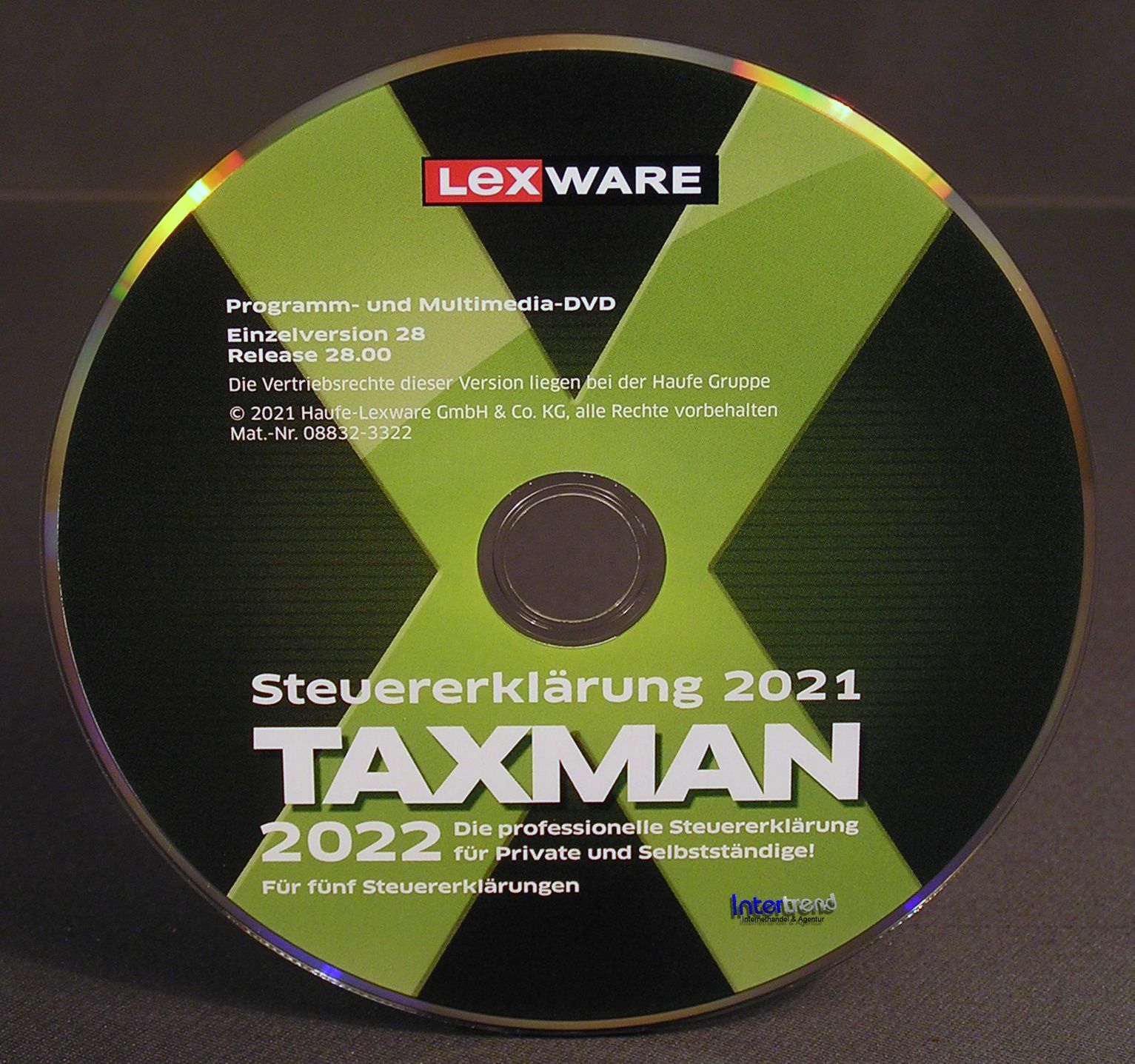 Lexware Taxman 2022 Vollversion Box + DVD Steuerjahr 2021 + Steuerhandbuch NEU