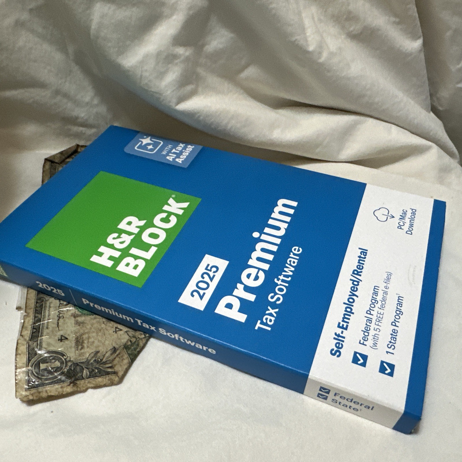 NEW 2025 H&R Block Tax Software Premium for PC Mac Key Card Self employed Rental