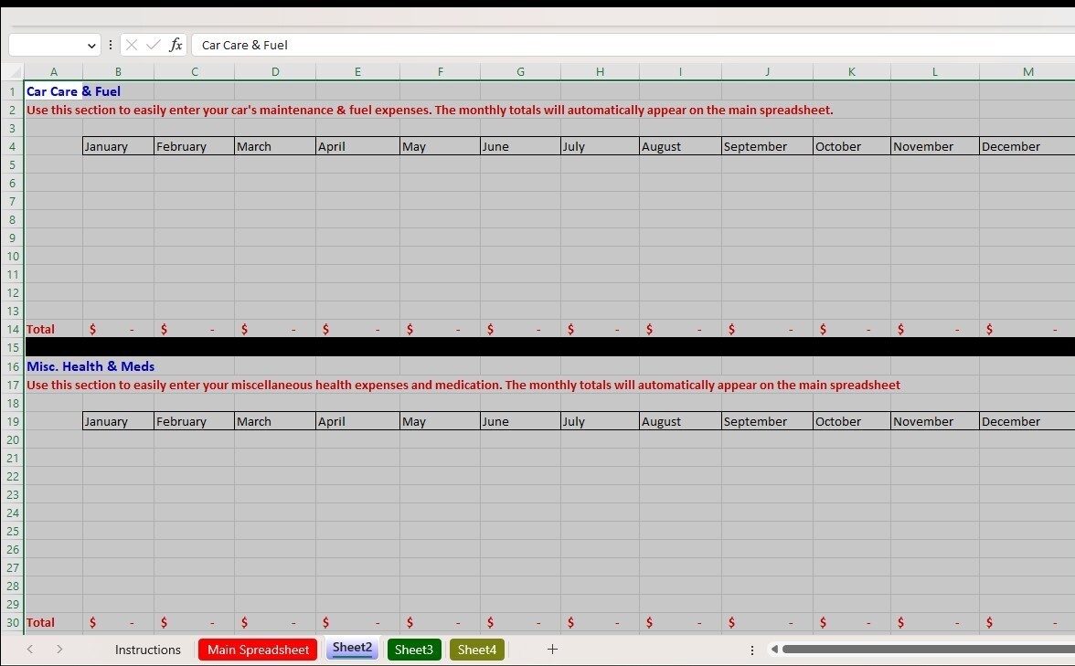 Checkbook Register Excel Spreadsheet, For PC or Android + FREE Budget Template