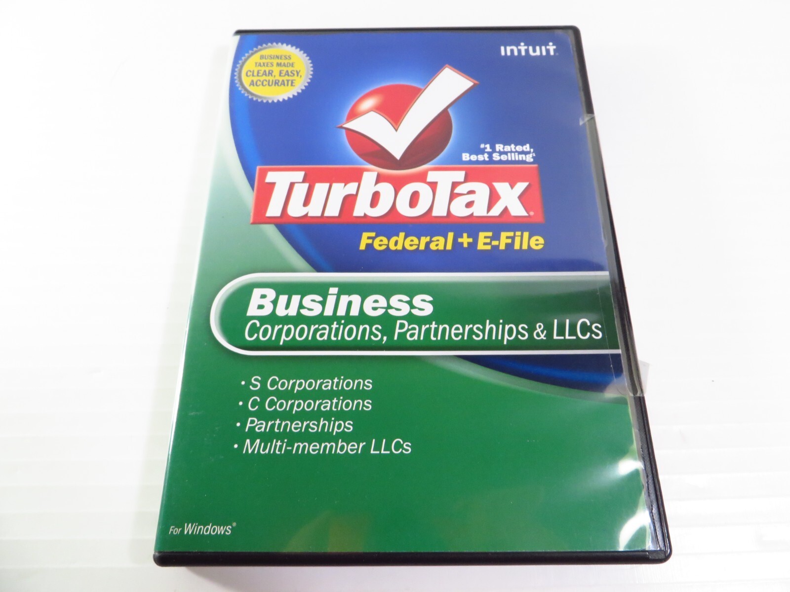 TURBOTAX BUSINESS 2008 CD for CORPORATION ESTATE TRUST TURBO TAX, Retail Pack