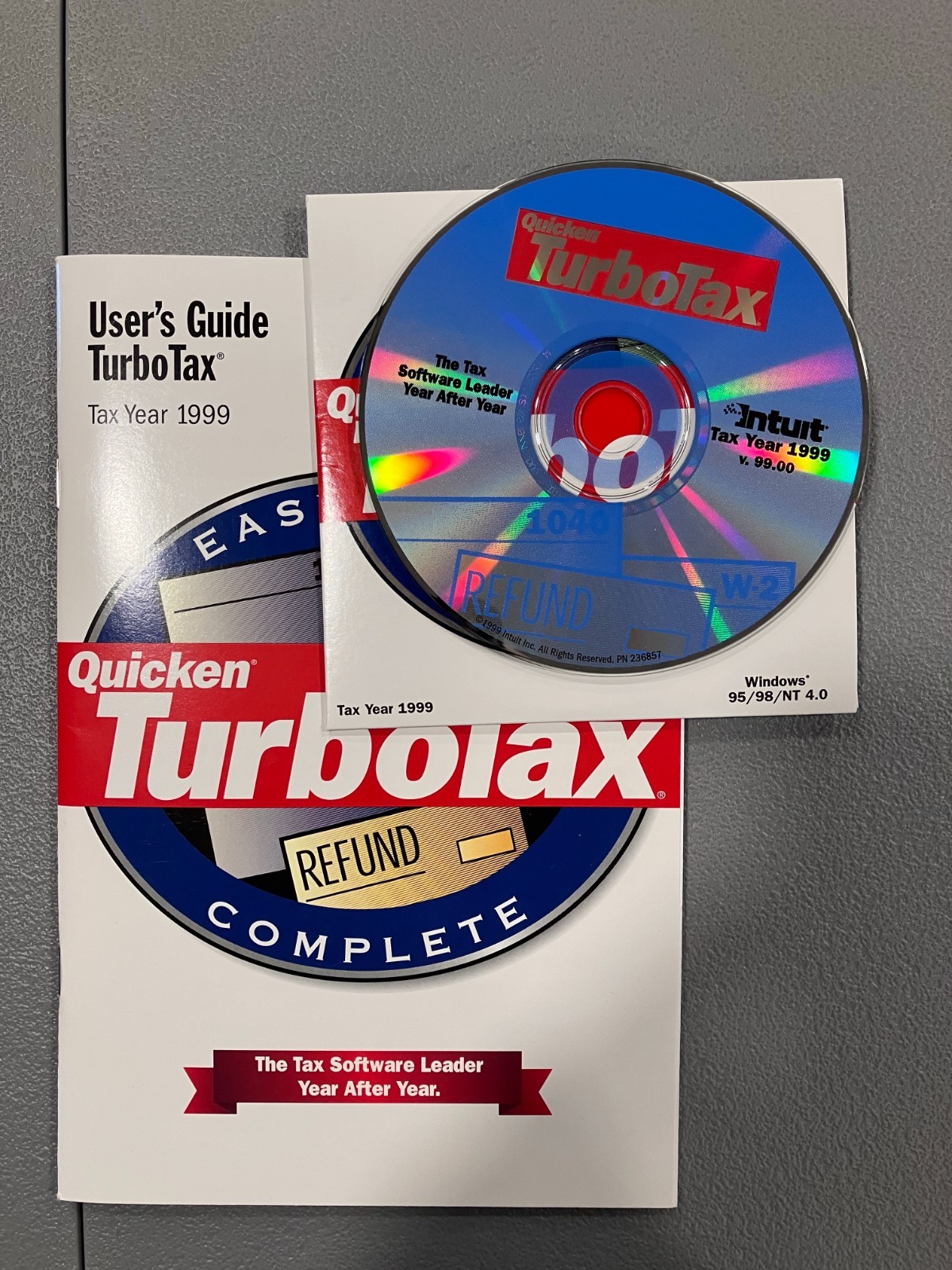 TurboTax 1997, 1998, 1999, 2000, 2001, 2002, 2003, 2006, 2007 tax software