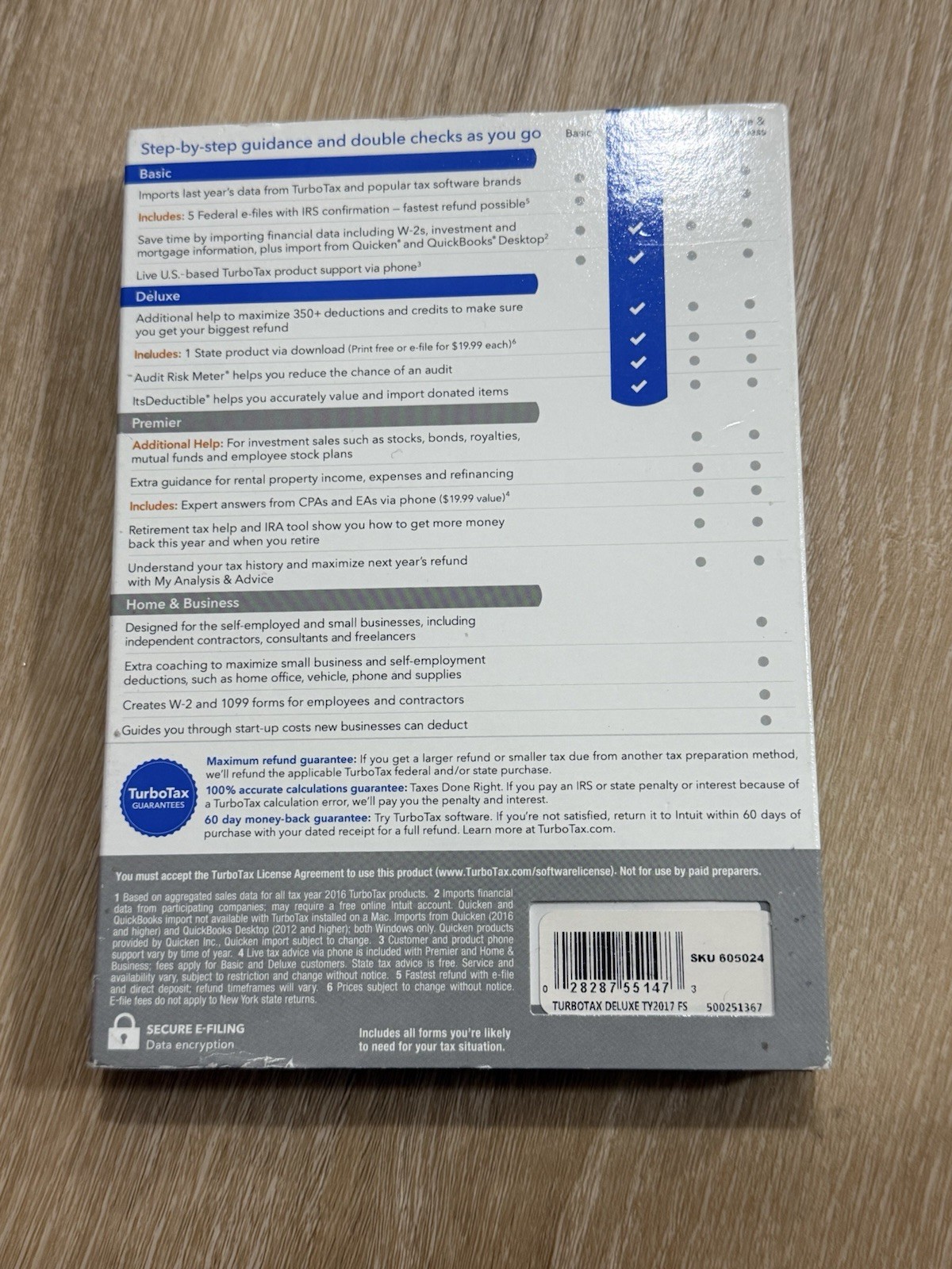 NEW SEALED TurboTax Deluxe 2017 Tax Preparation CD for windows or mac