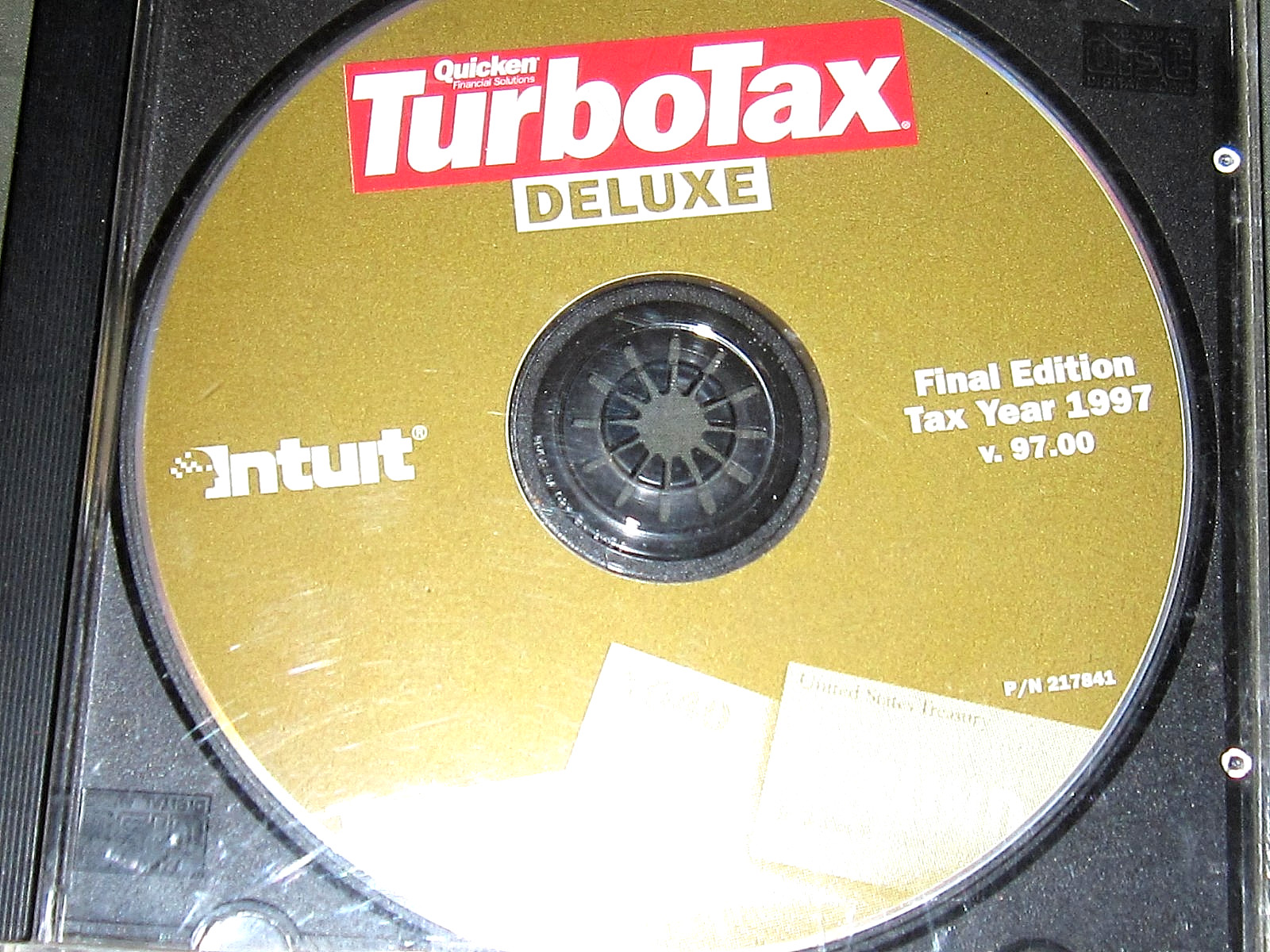 Turbotax cd’s, years 1997-2016 (missing 2000, 2011, 2012, and 2015)