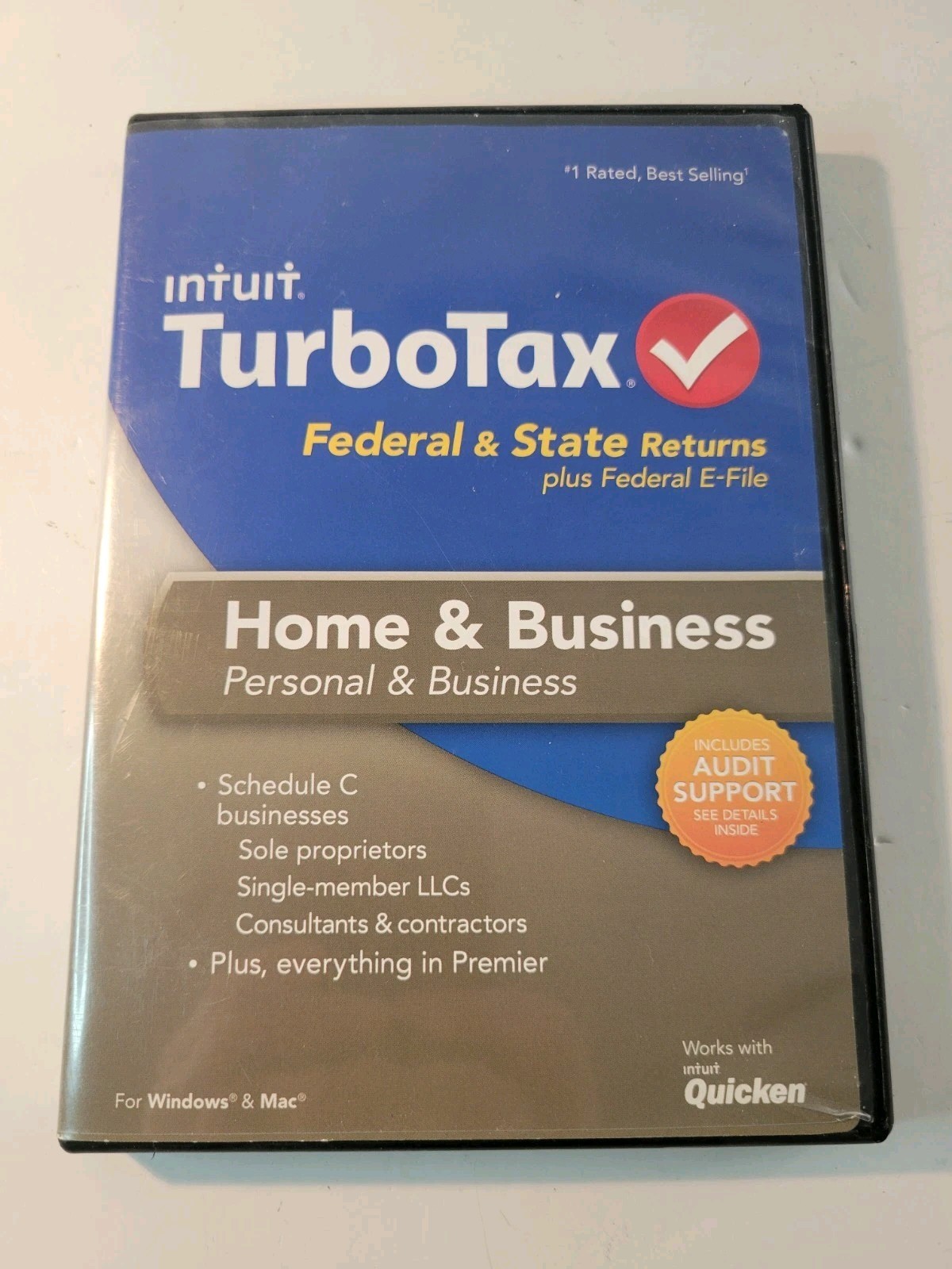 2013 Intuit TurboTax Home & Business Federal & State for PC & Mac CD