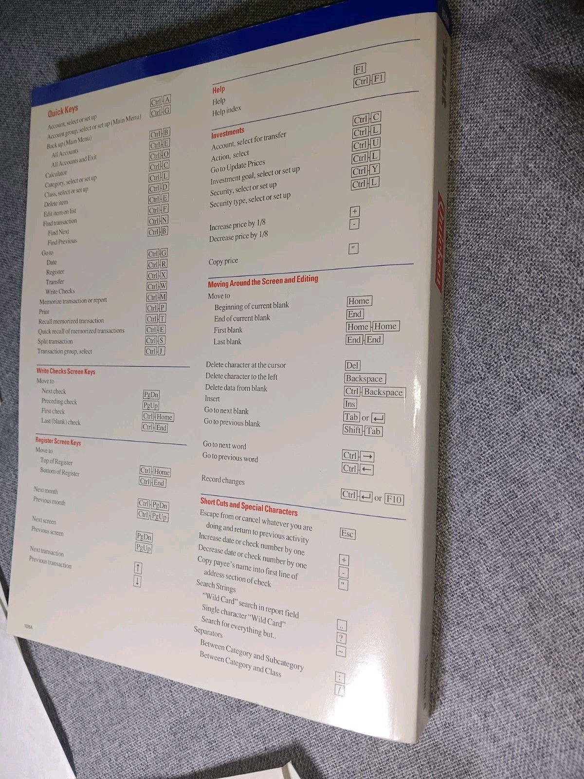 Intuit Quicken 4.0 IBM PC XT Evaluación Edition Software w/ 5 1/4″ Floppy Discs