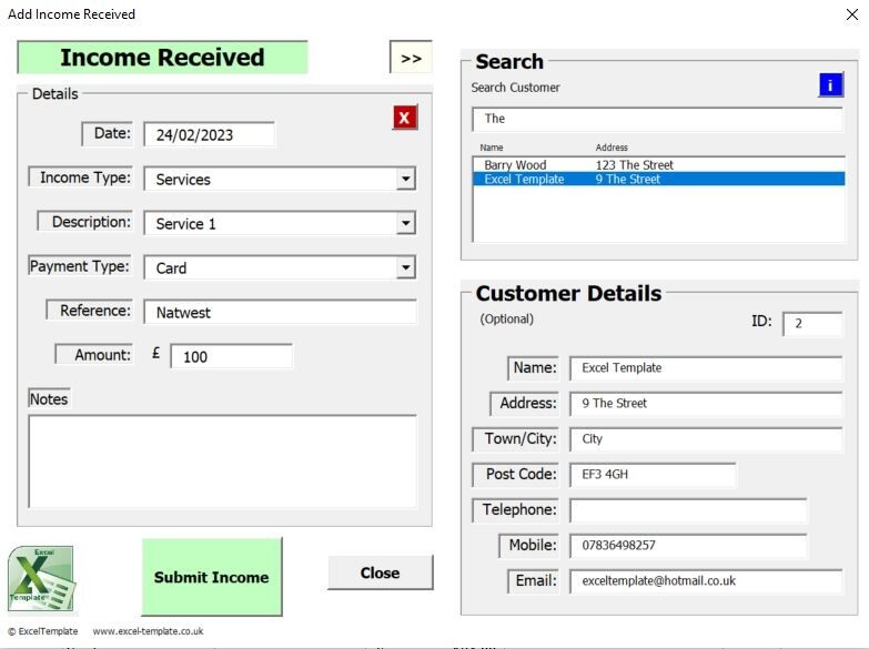 Accounting Small Business Finance Bookkeeping Self Employed Excel Spreadsheet