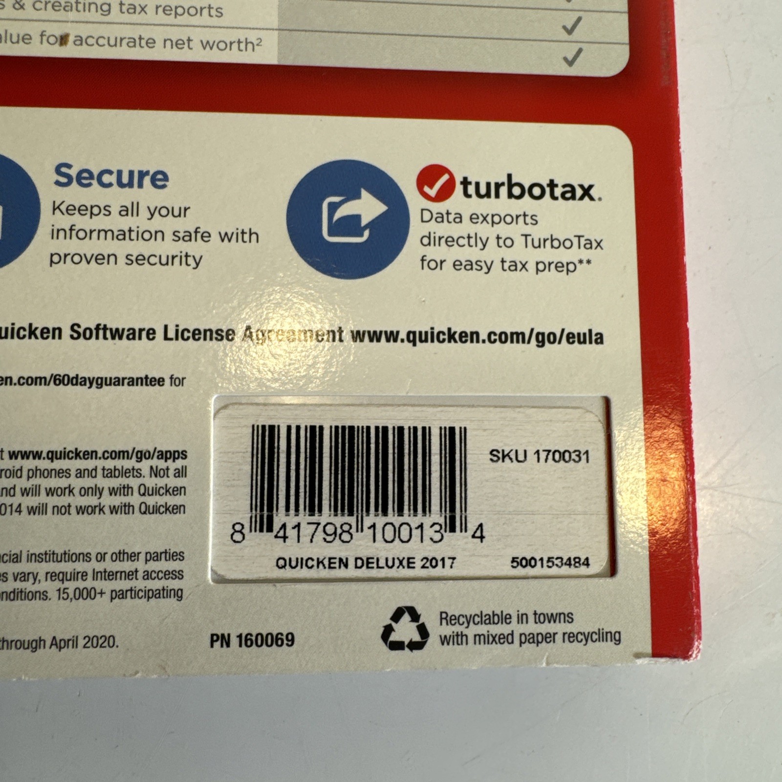 Intuit Quicken 2017 Deluxe For Windows Brand New Sealed READ BEFORE PURCHASING!!